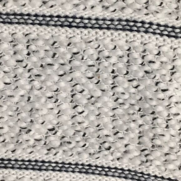 T by Talbots women's size SP small petite white black cotton blend top fringe - Picture 13 of 16